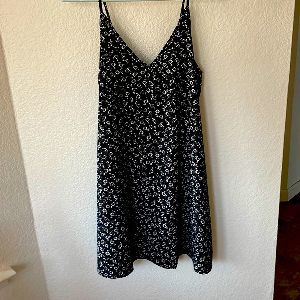 Black and white floral dress